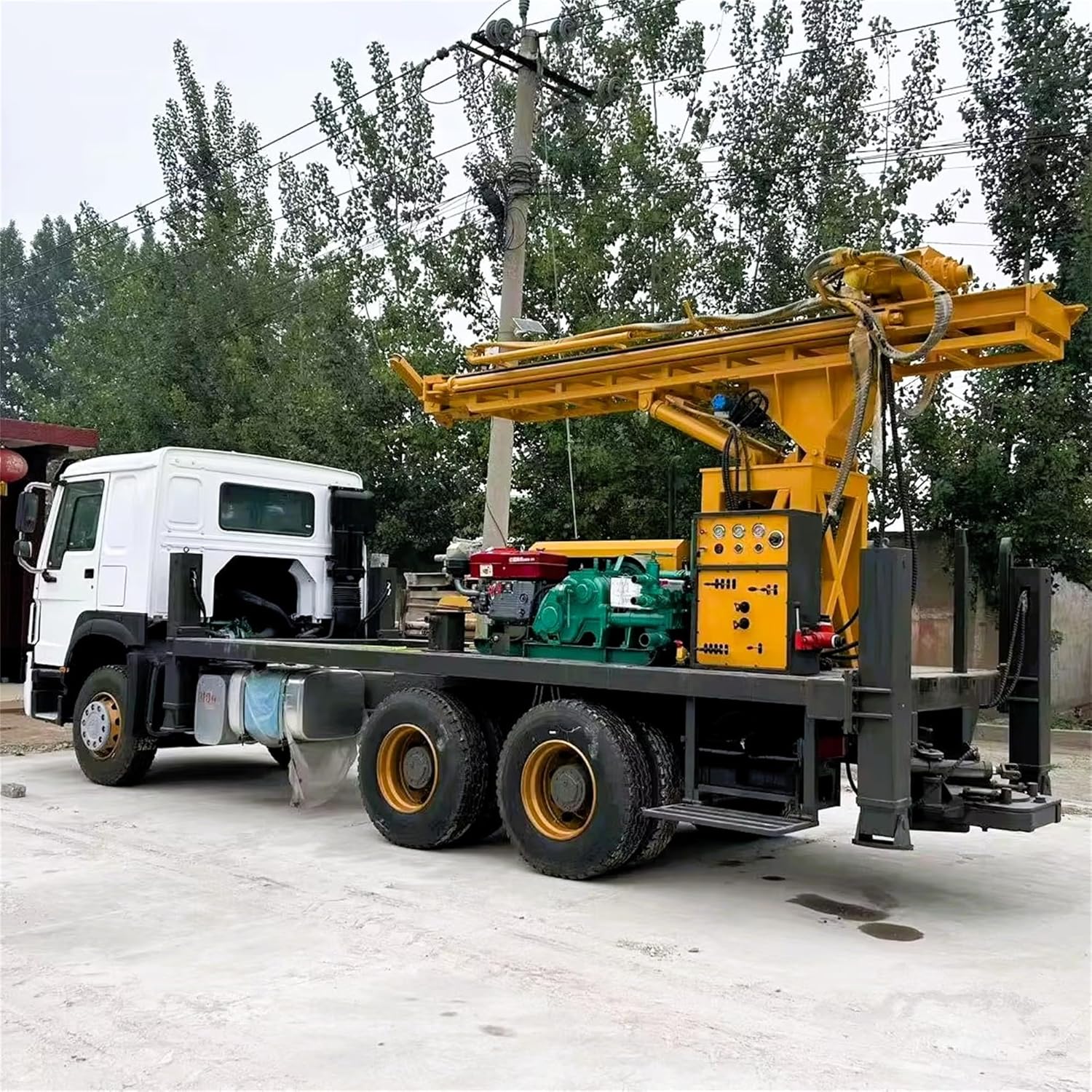 300m truck mounted water well drilling rig,best truck mounted drilling machine,300m borehole drilling rig pros cons,heavy duty mobile well drill rig,geological exploration drilling equipment worth buying,where to buy mining survey borehole machine - detailed features and technical specifications