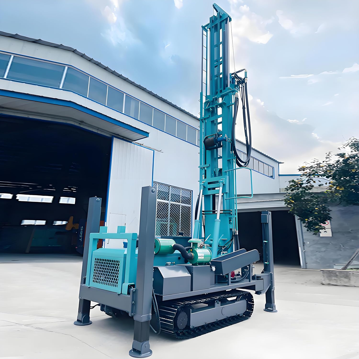 best portable crawler water well drilling rig,should I buy a crawler water well drilling rig,portable water well drilling rig pros cons,best borehole drilling machine for farms,crawler drilling rig worth buying,compact geological drilling rig review unboxing and complete package contents