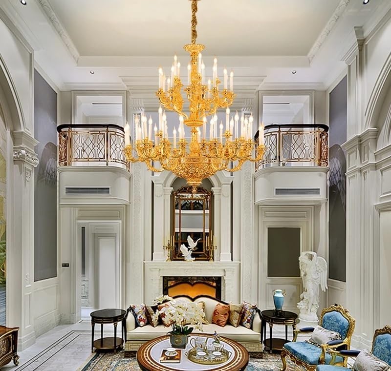 big brass chandelier review,buy brass chandelier,brass chandelier pros cons,is brass chandelier worth it,royal empire chandelier heavy duty,best huge chandeliers for foyer unboxing and complete package contents