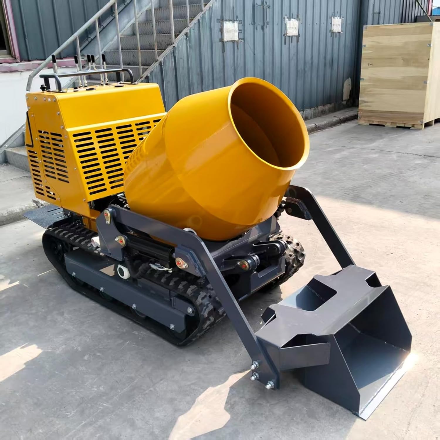 buy automatic cement mixer,best crawler concrete mixer,automatic cement mixer pros cons,heavy duty cement mixing machine worth buying,cement mixer with loading shovel review,should I buy a concrete mixer for stucco performance testing and real-world results