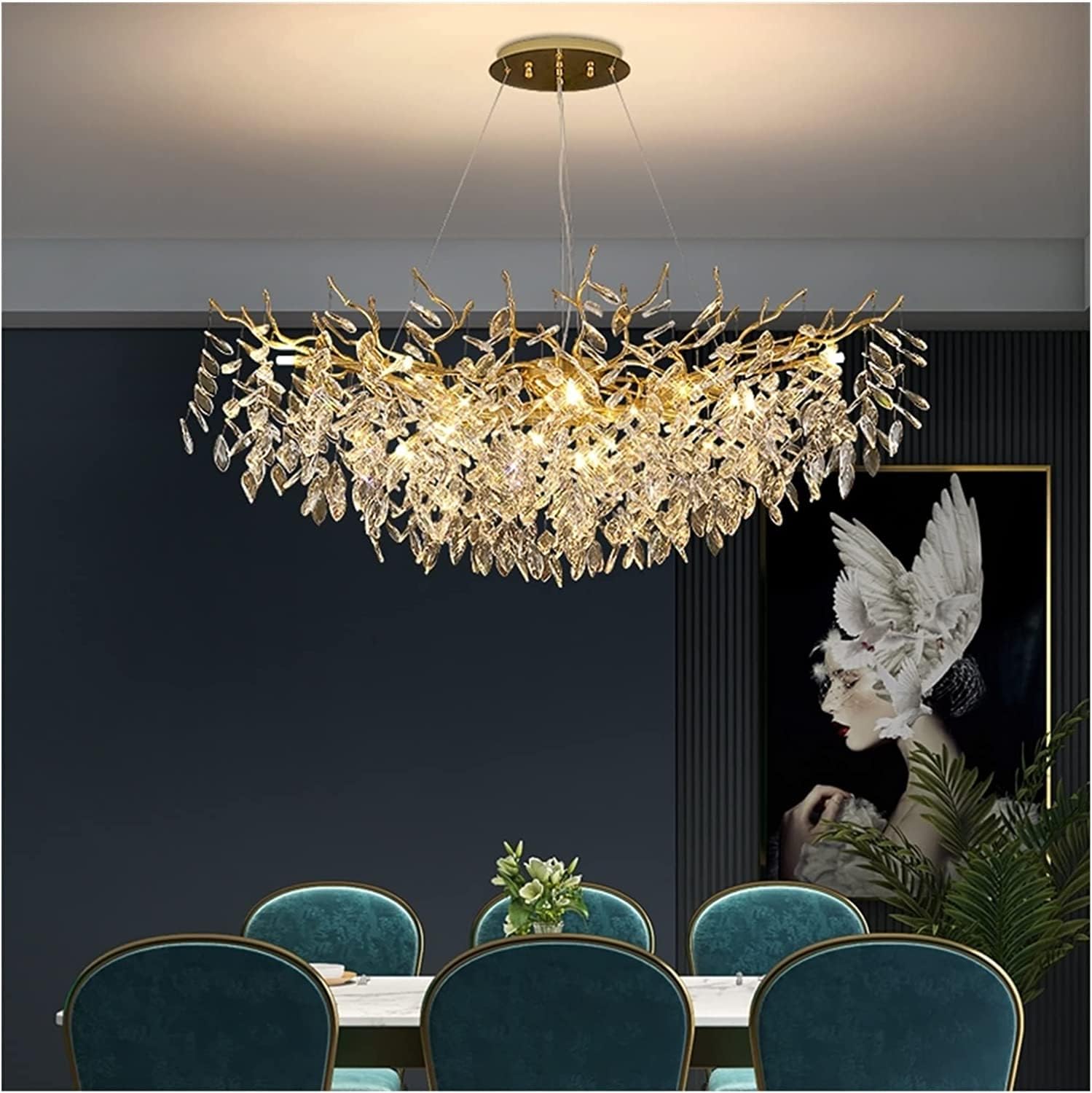 modern gold crystal chandeliers review,buy modern gold crystal chandelier,modern gold crystal chandelier pros cons,best gold crystal chandelier for dining room,gold crystal chandelier worth it,ZGSXQT chandelier honest review - detailed features and technical specifications