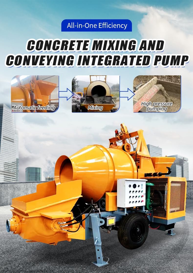 portable concrete mixer pump,should I buy a portable concrete mixer pump,portable concrete mixer pump pros cons,best portable concrete mixer pump,portable concrete mixer pump worth it,concrete mixing and pumping machine benefits unboxing and complete package contents