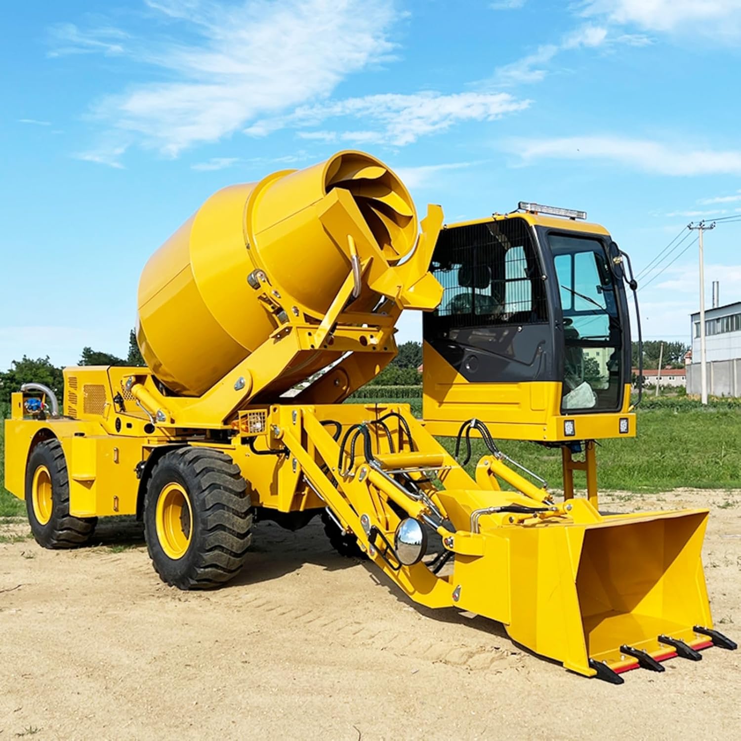 self-loading concrete mixer truck,concrete mixer truck with loader,self loading concrete mixer price,self-loading concrete mixer pros cons,best self-loading concrete mixer for uneven terrain,should I buy a self-loading concrete mixer truck - detailed features and technical specifications