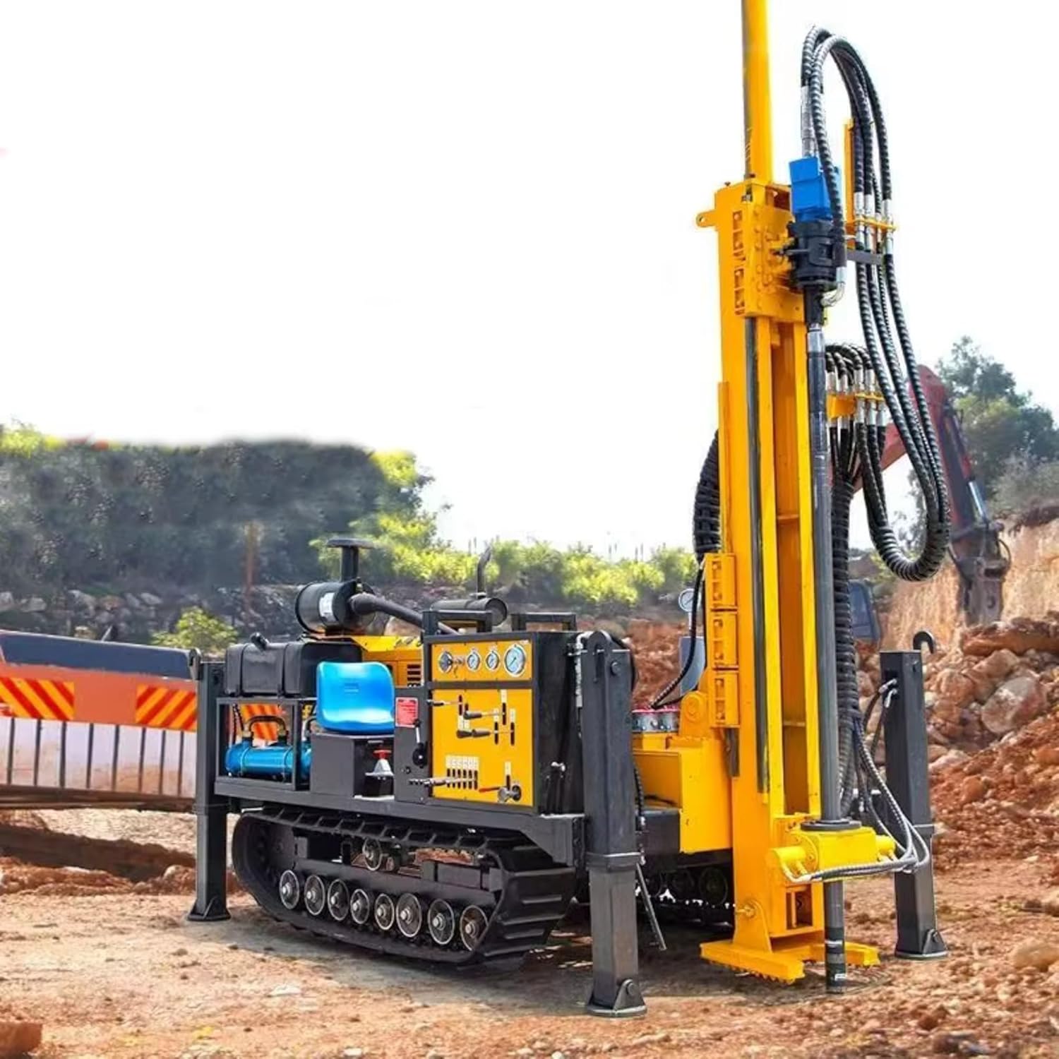 tracked water well drilling rig review,crawler borehole drilling machine pros cons,best portable well drilling equipment,hydraulic deep drilling rig worth buying,should I buy a tracked well drilling machine,tracked water well drilling rig vs alternatives unboxing and complete package contents
