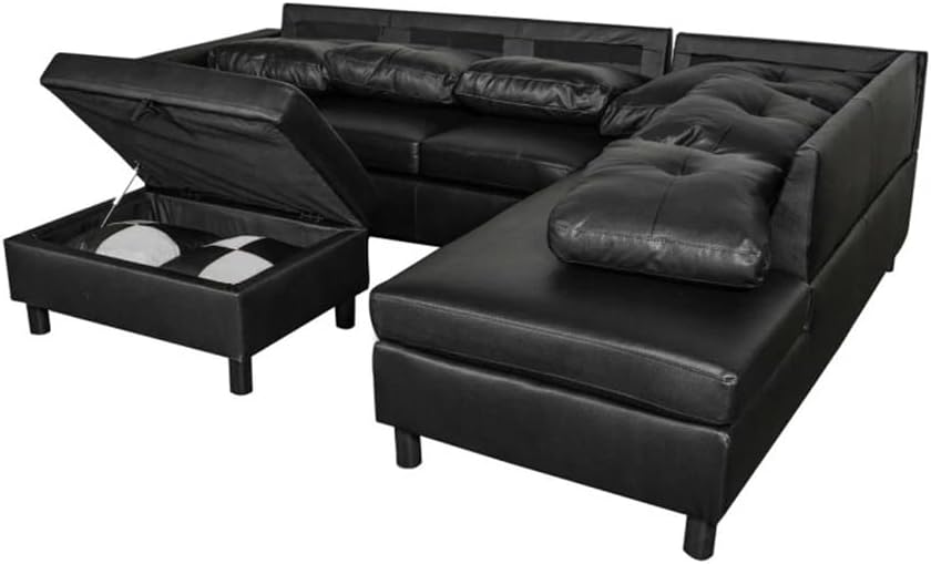 BERHUTJ sectional sofa review,BERHUTJ 3 piece sectional review,faux leather sofa review pros cons,sectional sofa with storage ottoman review,BERHUTJ sofa review verdict,is BERHUTJ sectional worth buying - detailed features and technical specifications