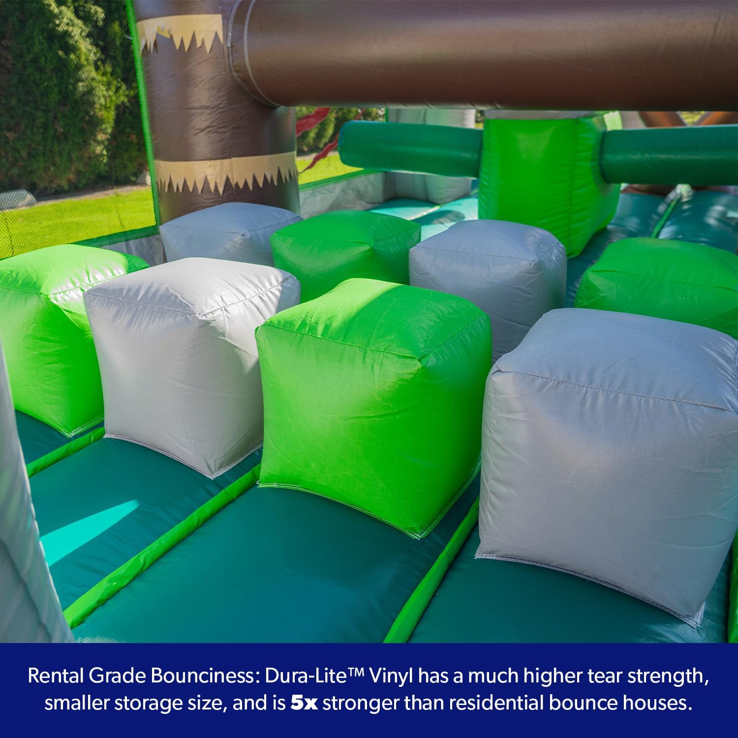 HeroKiddo T-Rex inflatable obstacle course review performance testing and real-world results
