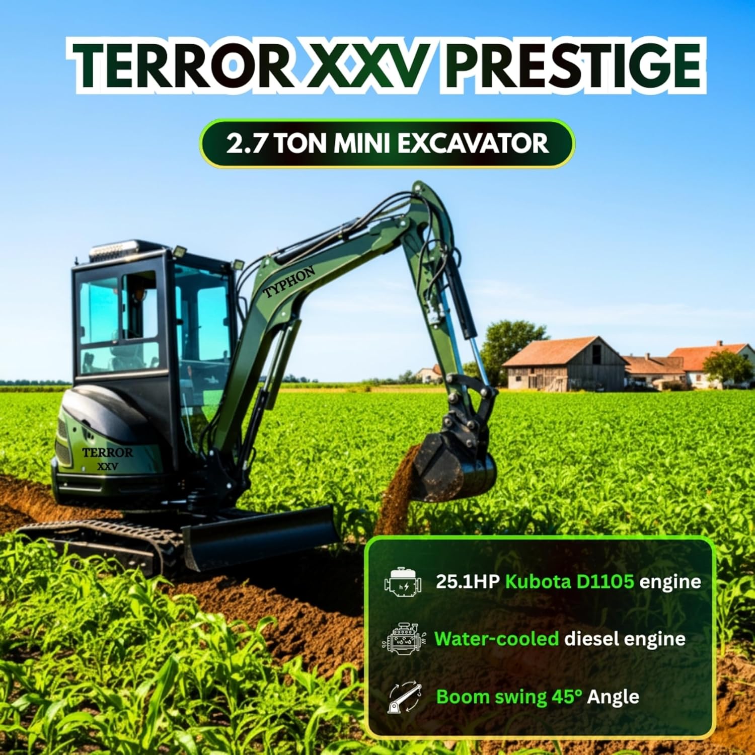 Step-by-step guide for TYPHON TERROR XXV mini excavator review,2.7 ton mini excavator pros cons,TYPHON TERROR XXV worth buying,best compact mini excavator,TYPHON TERROR XXV vs alternatives,should I buy TYPHON TERROR XXV - complete tutorial