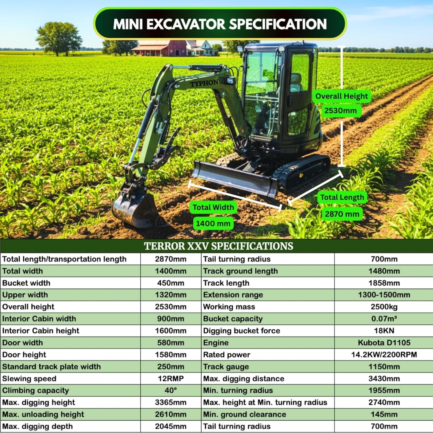 TYPHON TERROR XXV mini excavator review,2.7 ton mini excavator pros cons,TYPHON TERROR XXV worth buying,best compact mini excavator,TYPHON TERROR XXV vs alternatives,should I buy TYPHON TERROR XXV performance testing and real-world results