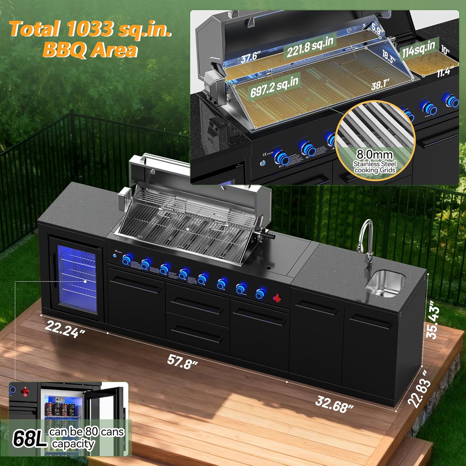 VESTIVIUM 112 all-in-one outdoor kitchen review,best modular outdoor kitchen,VESTIVIUM outdoor kitchen pros cons,should I buy VESTIVIUM 112,VESTIVIUM 8-burner grill station worth buying,VESTIVIUM vs other outdoor kitchens unboxing and complete package contents