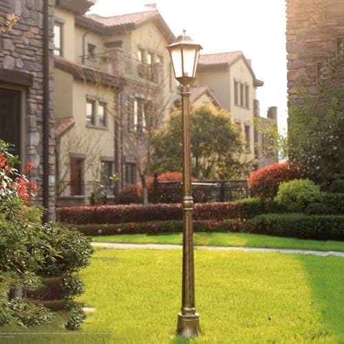 buy OGMOYT vintage outdoor lamp post,OGMOYT lamp post review,vintage black outdoor lamp post,triple head street lamp,antique garden post light,buy OGMOYT lamp post unboxing and complete package contents