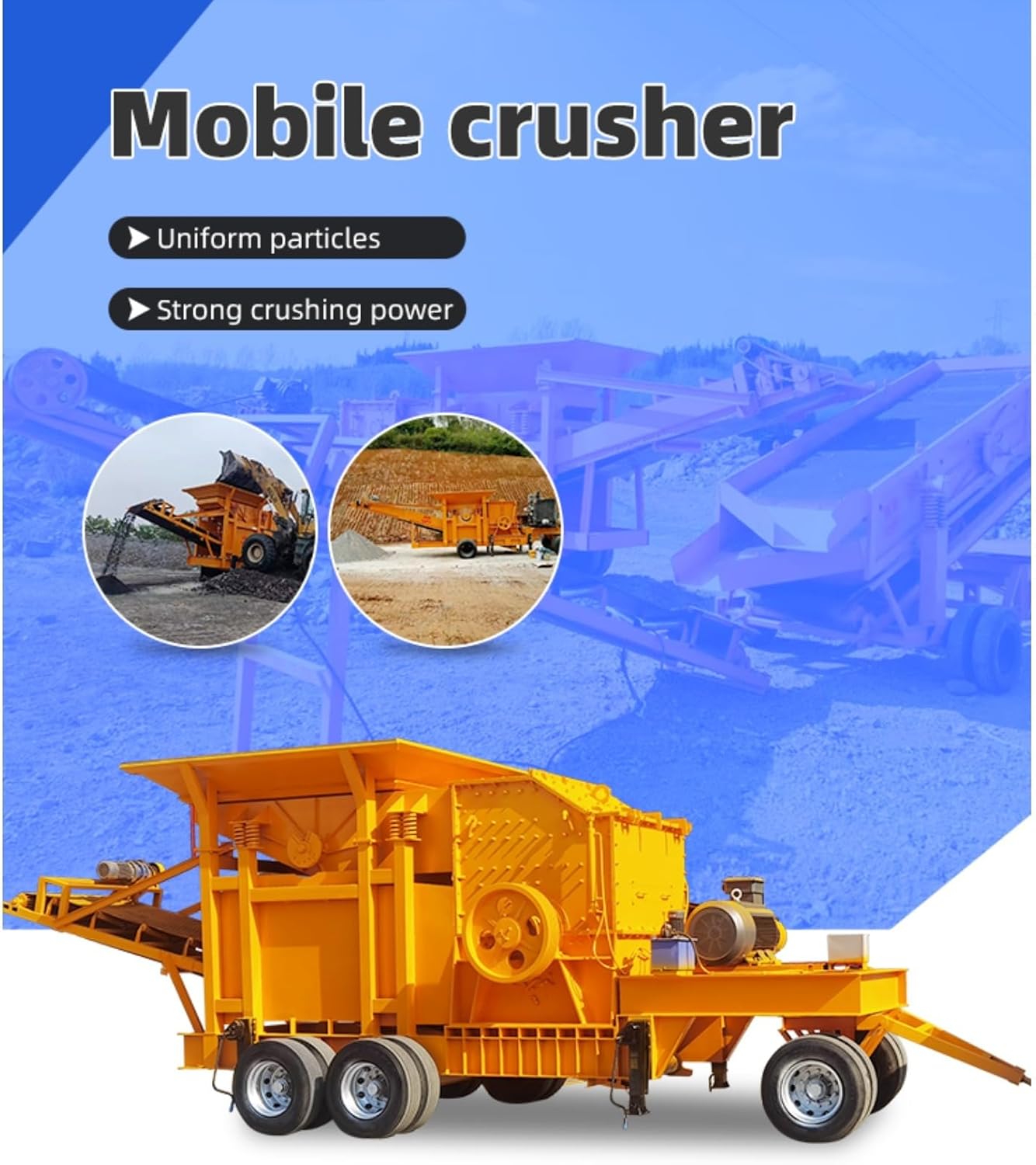 mobile crusher plant for sale unboxing showing main unit and components