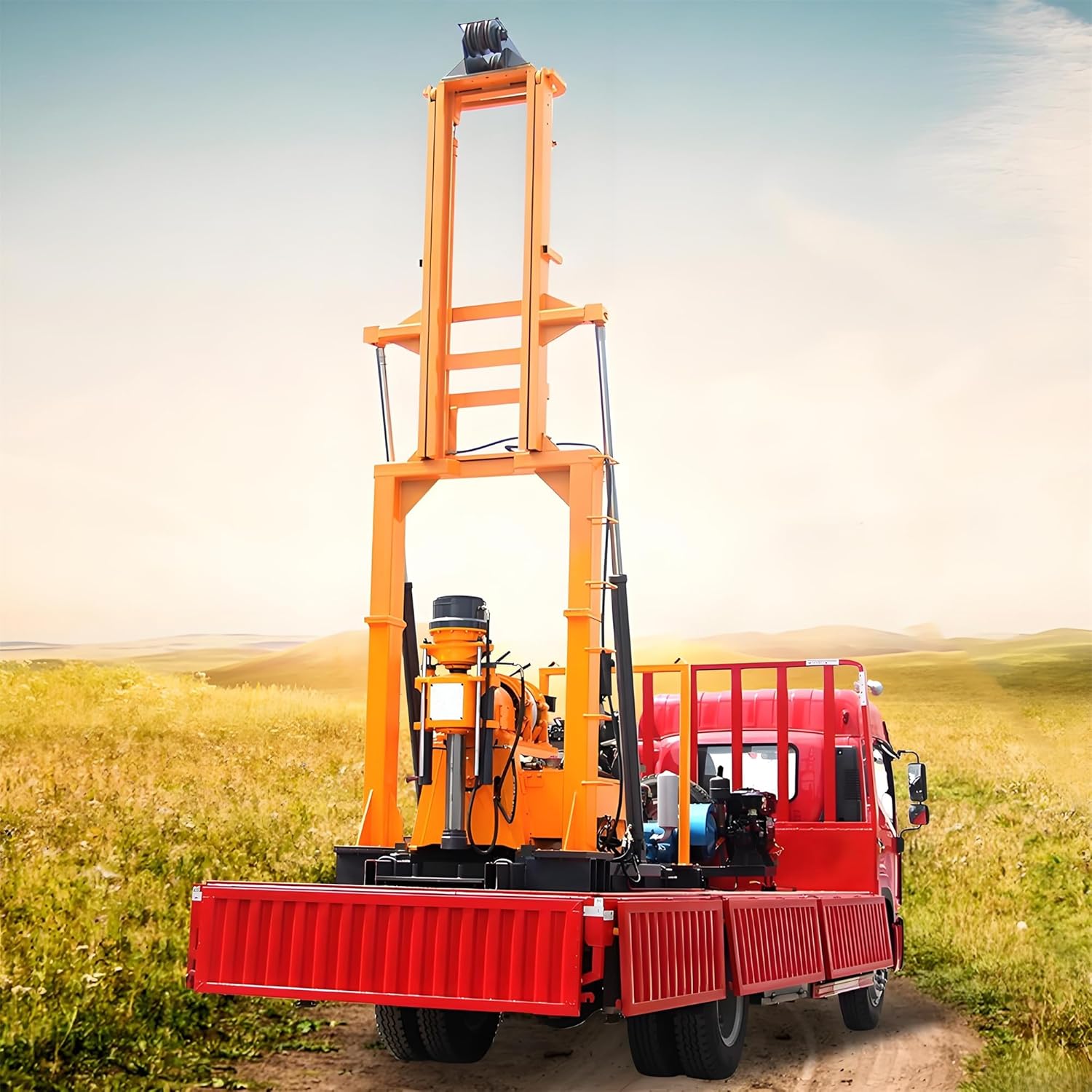 buy truck mounted water well drilling rig,should I buy a truck mounted drilling rig,truck mounted water well drilling rig pros and cons,best borehole drilling machine for deep wells,truck mounted drilling rig vs trailer mounted,water well drilling rig for farm irrigation unboxing and complete package contents