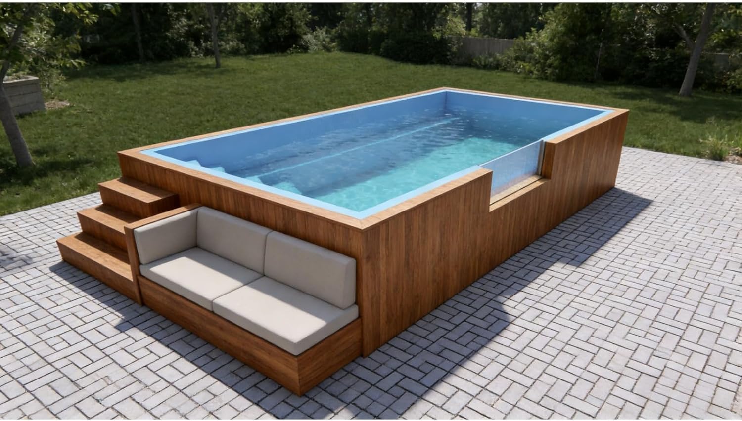 container swimming pool,should I buy a container swimming pool,container swimming pool vs inground,container swimming pool pros cons,best portable swimming pool,container swimming pool worth buying - detailed features and technical specifications