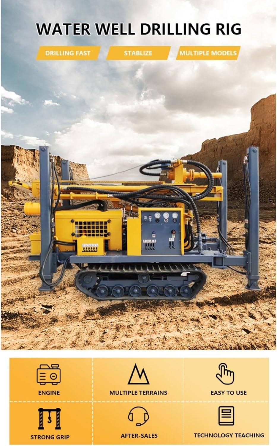 dual-use well drilling machine review,water and air well drill honest review,best dual power well drilling rig,borehole drilling machine pros cons,should I buy a hydraulic well drill,dual-use well drilling machine worth buying unboxing and complete package contents
