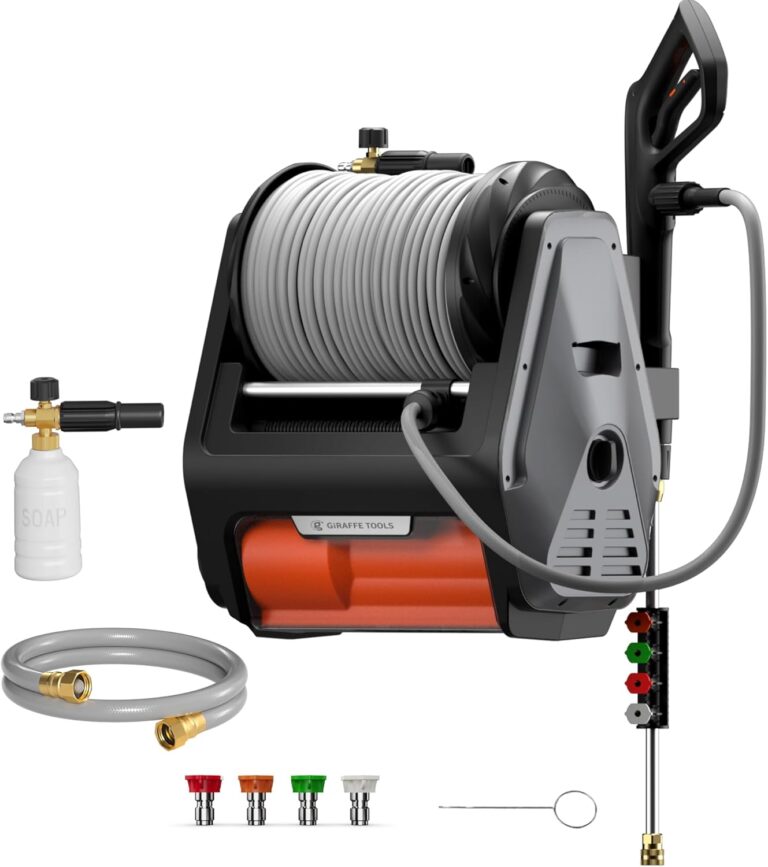 Image 1 of Giraffe Tools Grandfalls Retractable Wall Mounted Pressure Washer Pro review