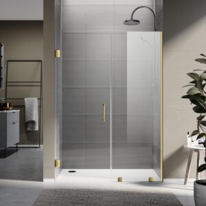 Image 1 of UNIKOO frameless swing shower door review